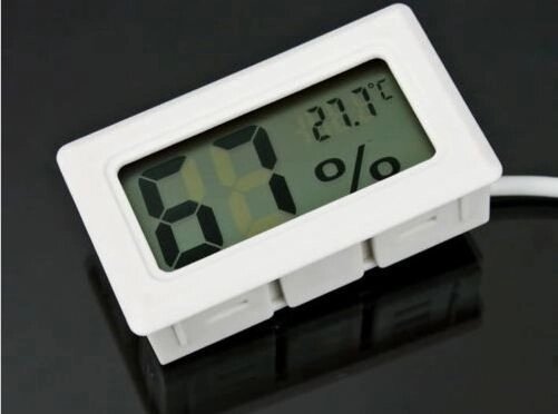 Цифровой термометр + влагомер c внешним датчиком - заказать