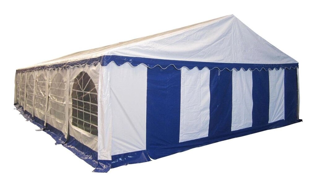 8x12м, 812201, тент-шатер ПВХ, цвет белый с синим от компании Интернет-магазин Encity - фото 1
