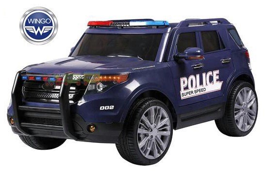 Детский электромобиль WINGO FORD EXPLORER POLICE LUX (синий) от компании Интернет-магазин Encity - фото 1