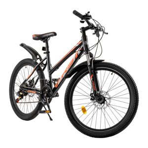 Горный велосипед RS Bandit 24"черный/оранжевый)
