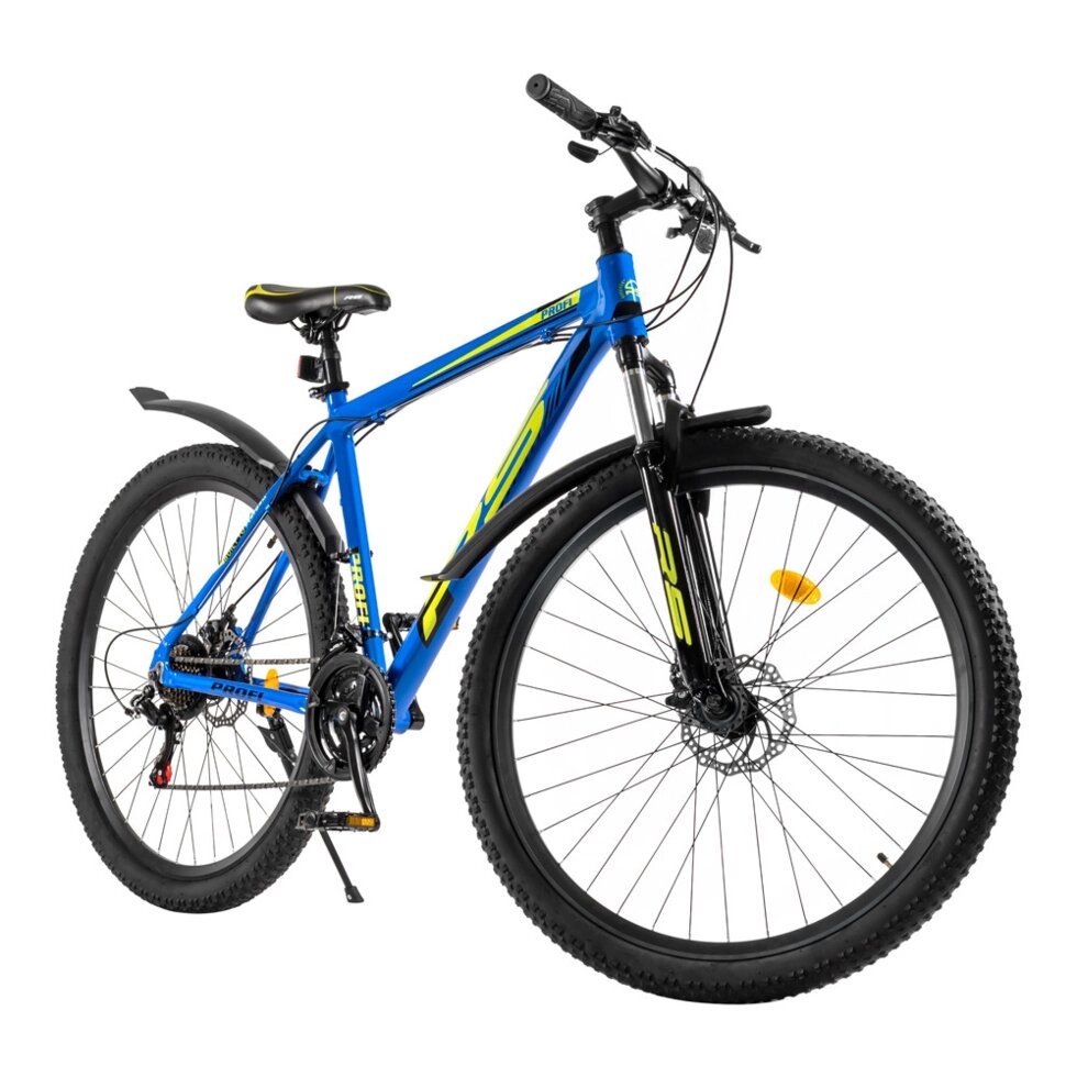Горный велосипед RS Profi 29" (синий/салатовый) от компании Интернет-магазин Encity - фото 1