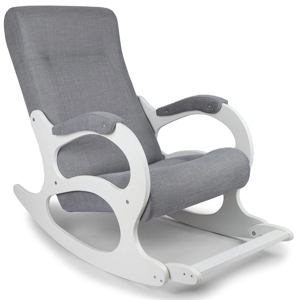 Кресло-качалка Бастион 2 Memory 15 с белыми ногами от компании Интернет-магазин Encity - фото 1