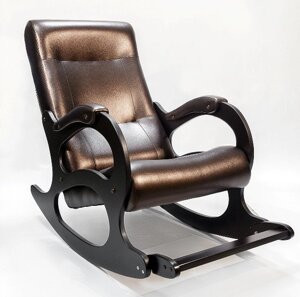 Кресло-качалка Бастион 2 с подножкой коричневый