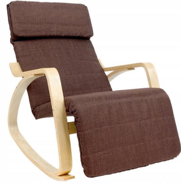 Кресло-качалка Calviano Relax 1103 коричневое от компании Интернет-магазин Encity - фото 1