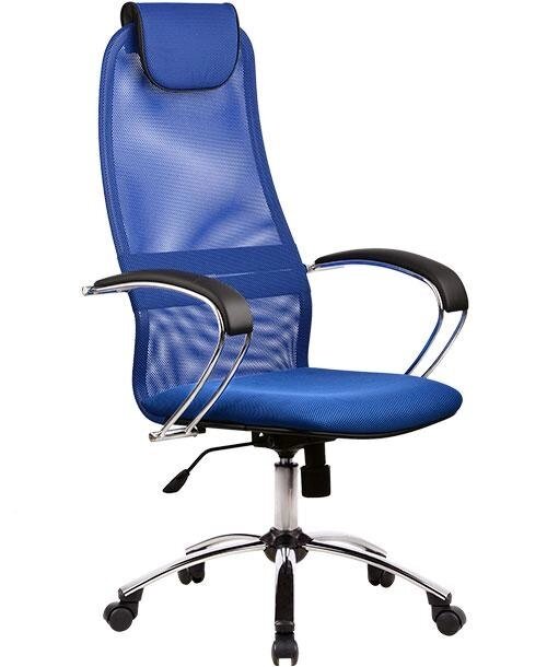 Кресло компьютерное Metta BK-8CH 23 (синяя сетка) от компании Интернет-магазин Encity - фото 1