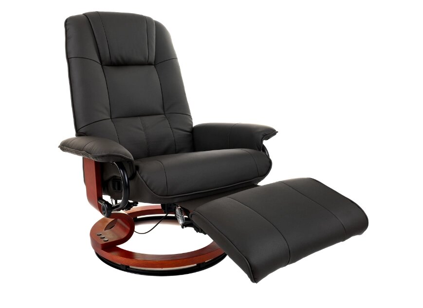 Кресло массажное с пуфом Calviano 2161 (черное) от компании Интернет-магазин Encity - фото 1