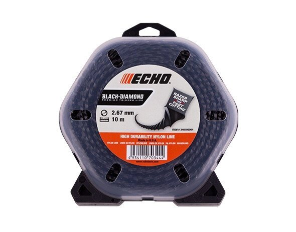 Леска для триммера ECHO BLACK DIAMOND 2.67мм*10м (витой квадрат) от компании Интернет-магазин Encity - фото 1