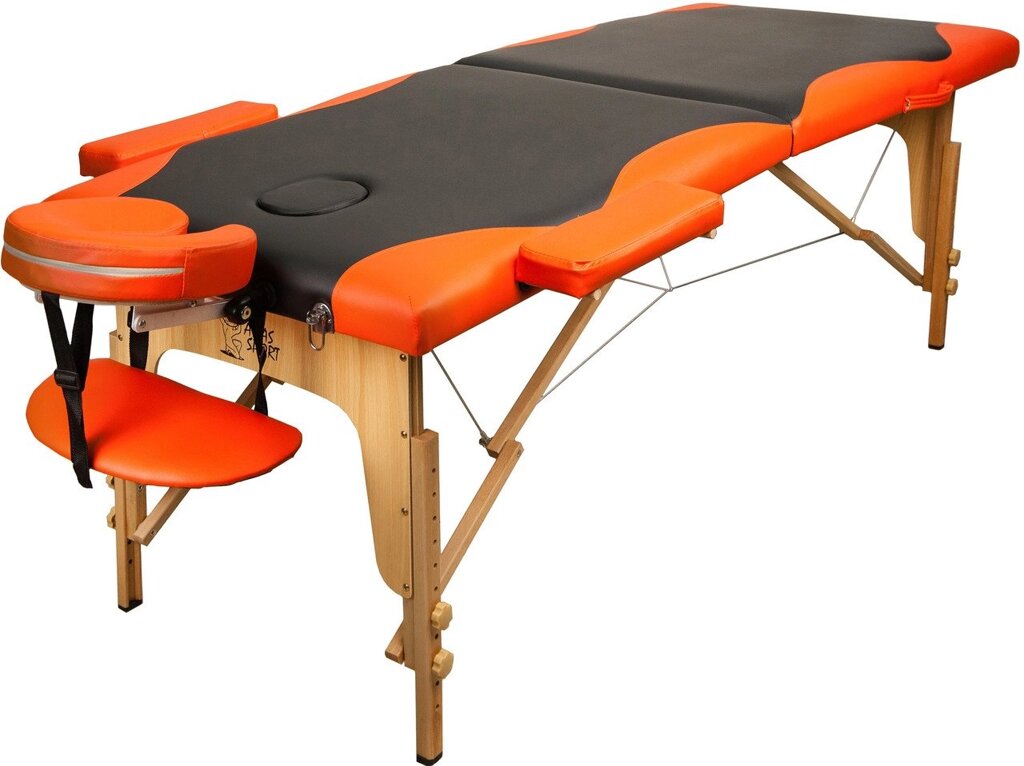 Массажный стол Atlas Sport 3-с деревянный 196х70 см (много расцветок) от компании Интернет-магазин Encity - фото 1