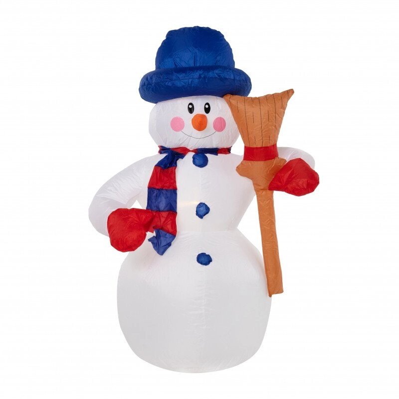 Надувная 3D фигура "Снеговик с метлой" от компании Интернет-магазин Encity - фото 1
