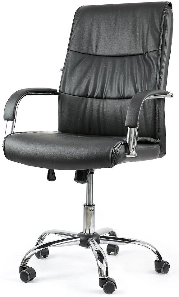Офисное кресло Calviano Classic SA-107 (черное и бежевое) от компании Интернет-магазин Encity - фото 1