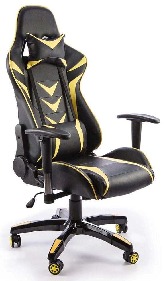 Офисное кресло Calviano MUSTANG черн-желт от компании Интернет-магазин Encity - фото 1