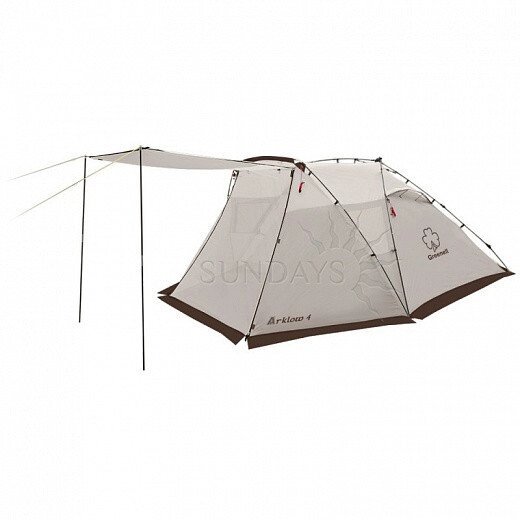 Палатка с автоматическим каркасом Greenell АРКЛОУ 4, коричневый от компании Интернет-магазин Encity - фото 1