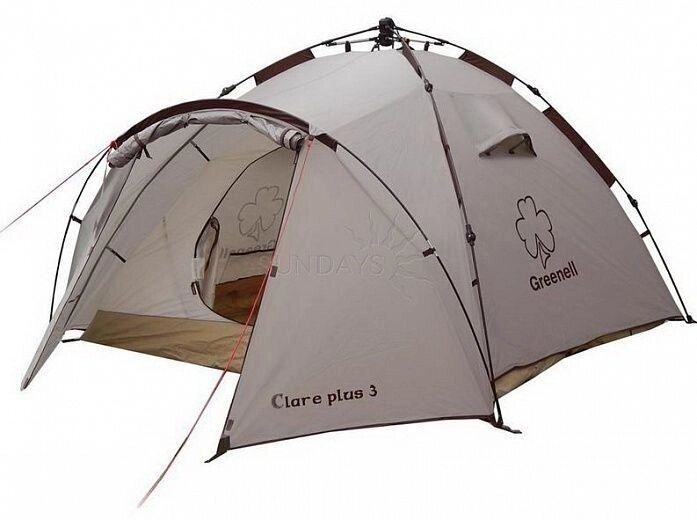 Палатка с автоматическим каркасом "Клер плюс 3" Коричневый от компании Интернет-магазин Encity - фото 1
