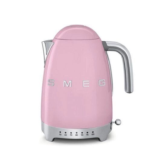 Чайник электрический с регулировкой температуры Smeg KLF04PKEU розовый - описание