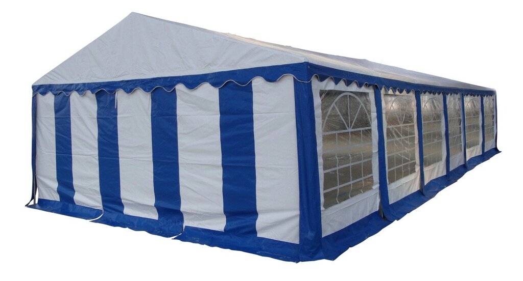 Тент-шатер ПВХ 6x12м белый с синим Sundays 612201 - скидка