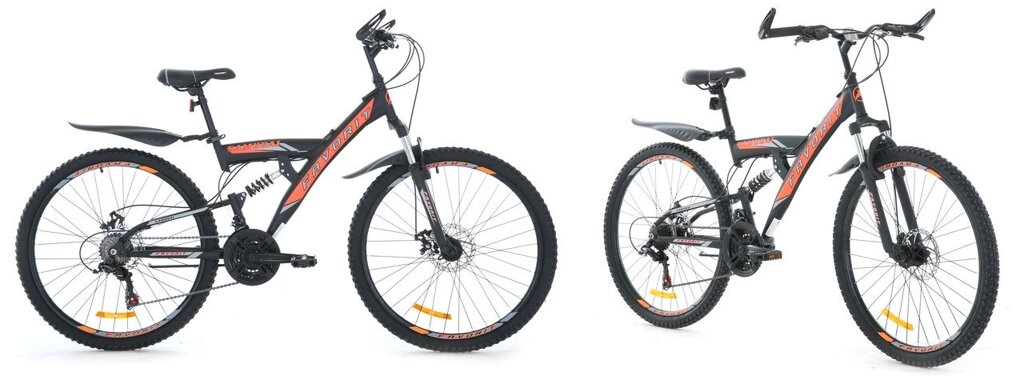 Велосипед Favorit Samurai 26&quot; черно-оранжевый - характеристики