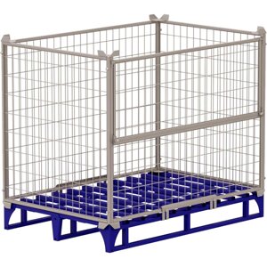 RUSKLAD Сетчатое ограждение для европоддона оцинкованное ОПС 1 (800х1200х860)