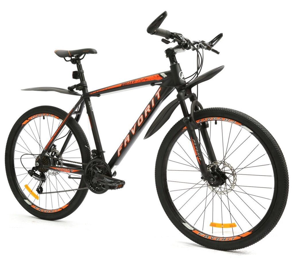Велосипед Favorit BULLET 26&quot; черно-оранжевый - Интернет-магазин Encity