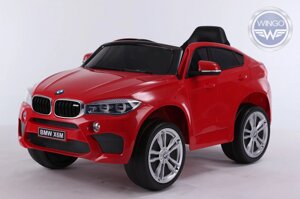 Детский электромобиль Wingo BMW X6M LUX (Лицензия) Красный