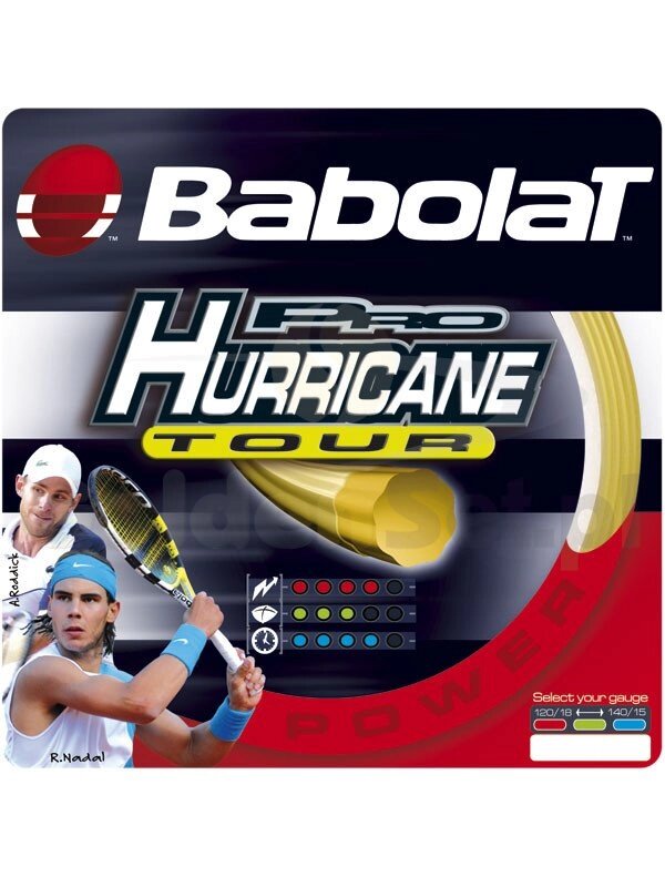 Струна теннисная Babolat Pro Hurricane Tour 1.30/200 м (желтый) 243102-113-130 от компании Интернет-магазин Encity - фото 1
