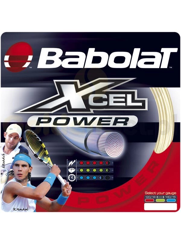 Струна теннисная Babolat XCEL RG/FO 1.30/12 м (черный) 241111-105-130 от компании Интернет-магазин Encity - фото 1