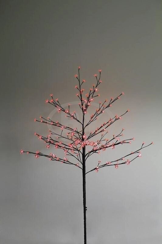 Светодиодное дерево комнатное "Сакура" (высота 1.2 метра, 80 диодов) красный от компании Интернет-магазин Encity - фото 1