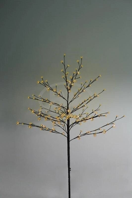 Светодиодное дерево комнатное "Сакура" (высота 1.2 метра, 80 диодов) желтый от компании Интернет-магазин Encity - фото 1