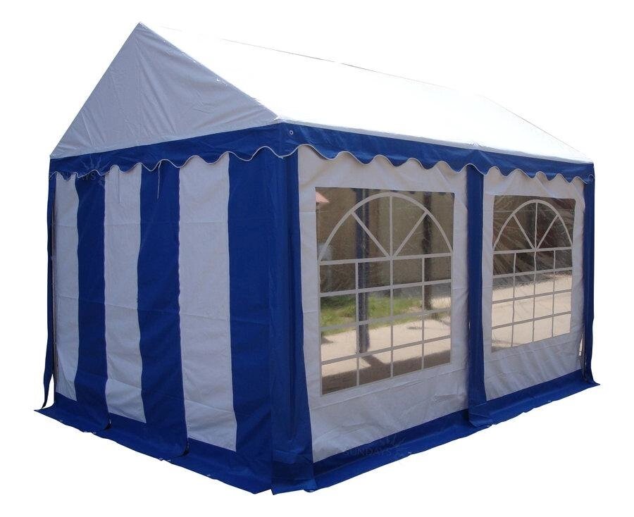Тент-шатер ПВХ 3x4м белый с синим Sundays 34201 от компании Интернет-магазин Encity - фото 1