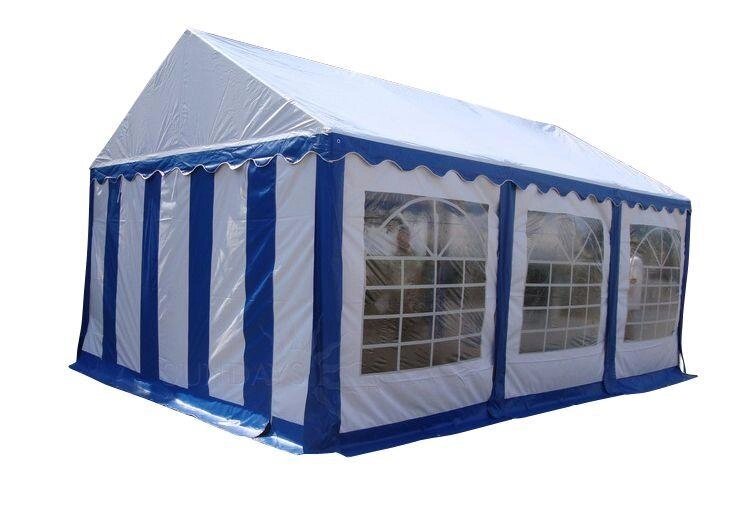 Тент-шатер ПВХ 4x6м бело-синий Sundays 46201 от компании Интернет-магазин Encity - фото 1