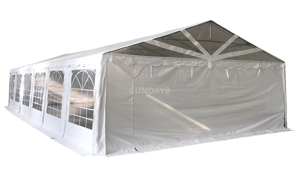 Тент-шатер ПВХ 6x12м с прозрачным фронтоном Sundays 612201W от компании Интернет-магазин Encity - фото 1