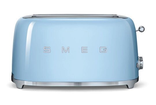 Тостер на 4 ломтика Smeg TSF02PBEU пастельный голубой от компании Интернет-магазин Encity - фото 1