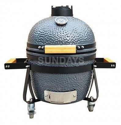 Угольный керамический гриль Sundays KAMADO ANTRACIT (35 см) от компании Интернет-магазин Encity - фото 1