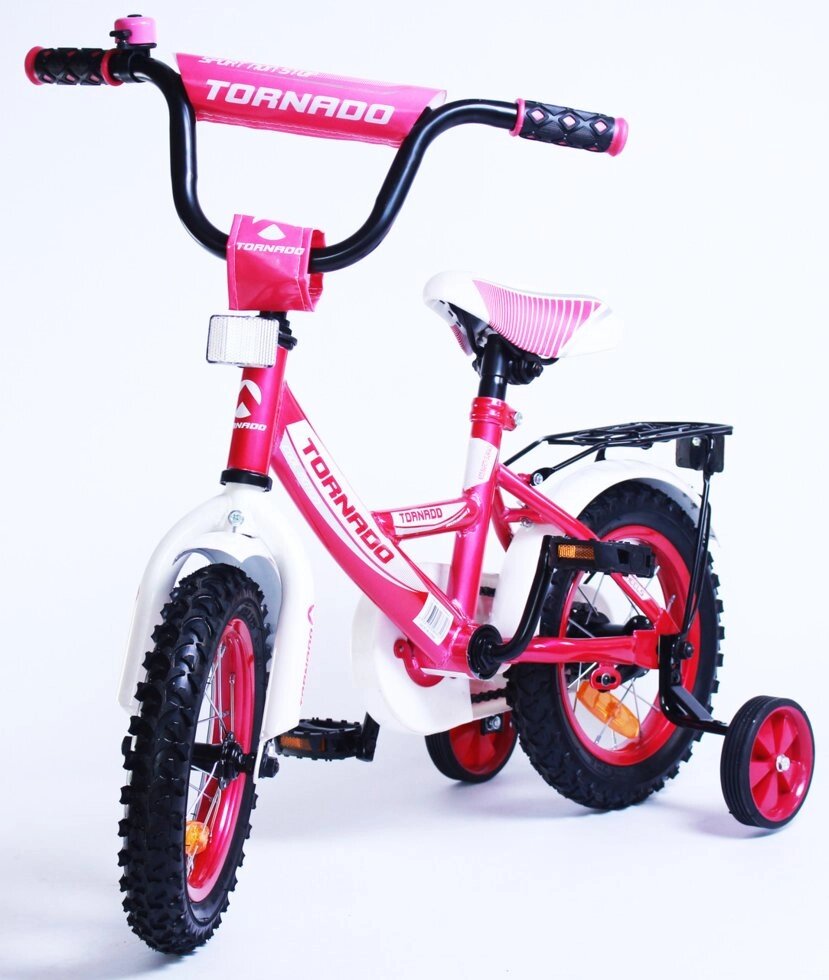 Детский двухколесный велосипед для девочки торнадо 14 розовый от компании Интернет-магазин ДИМОХА - товары для семейного отдыха и детей в Минске - фото 1