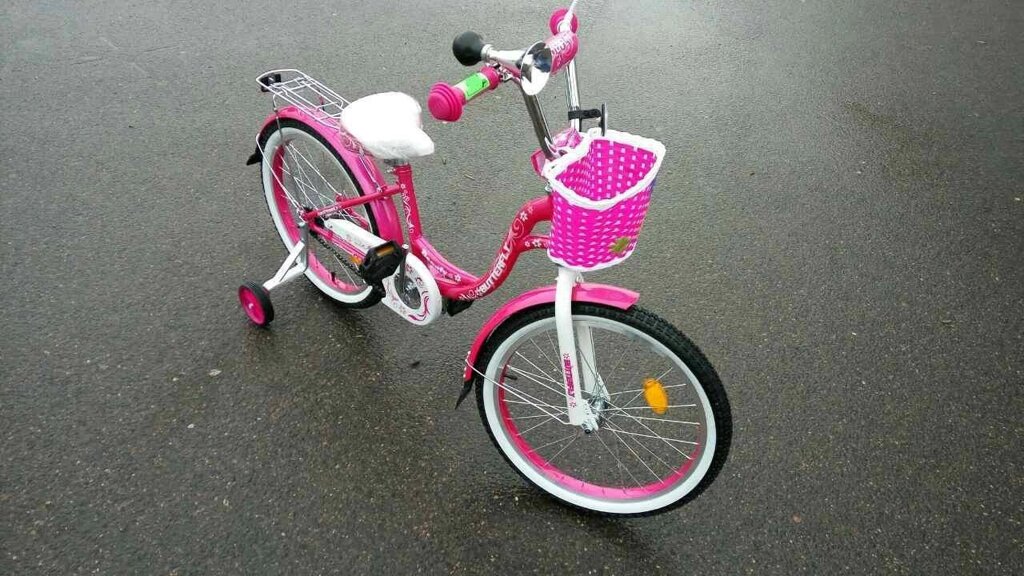 Детский велосипед для девочки Butterfly 14 (розовый) от компании Интернет-магазин ДИМОХА - товары для семейного отдыха и детей в Минске - фото 1