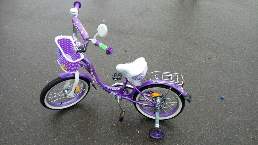 Детский велосипед для девочки Butterfly 16 ( фиолетовый) от компании Интернет-магазин ДИМОХА - товары для семейного отдыха и детей в Минске - фото 1