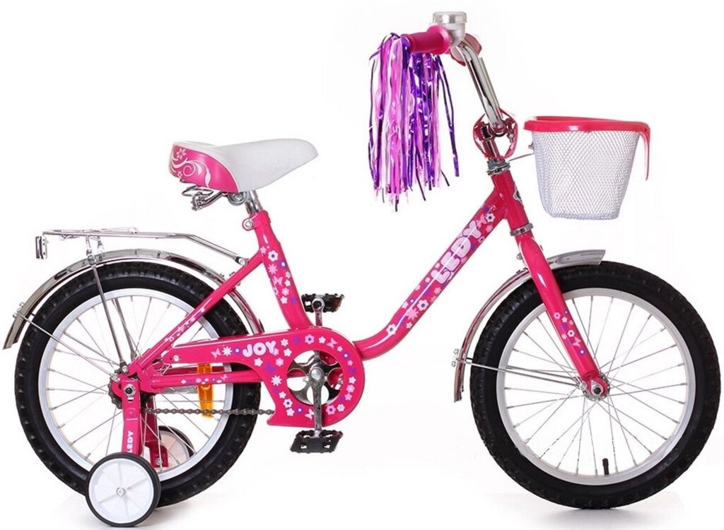 Детский велосипед для девочки Ledy розовый с 14 диаметром колес от компании Интернет-магазин ДИМОХА - товары для семейного отдыха и детей в Минске - фото 1