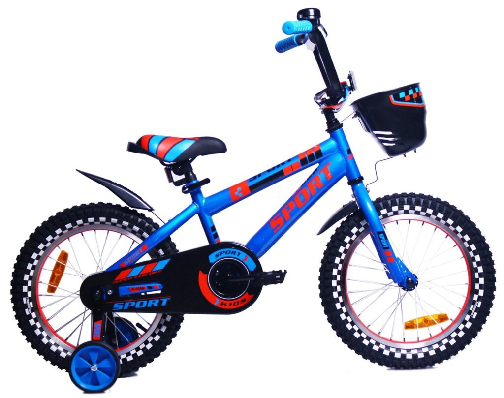 Детский велосипед  new sport 14 синий от компании Интернет-магазин ДИМОХА - товары для семейного отдыха и детей в Минске - фото 1