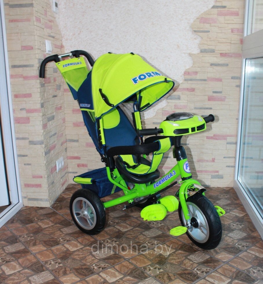Детский велосипед трехколесный FORMULA 3 (зеленый) от компании Интернет-магазин ДИМОХА - товары для семейного отдыха и детей в Минске - фото 1