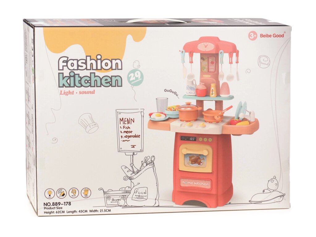 Игровой набор "Кухня" -  световые, звуковые эффекты, арт. 889-178 от компании Интернет-магазин ДИМОХА - товары для семейного отдыха и детей в Минске - фото 1