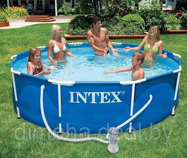 Каркасный бассейн Intex 28218 Metal Frame 366x98 от компании Интернет-магазин ДИМОХА - товары для семейного отдыха и детей в Минске - фото 1