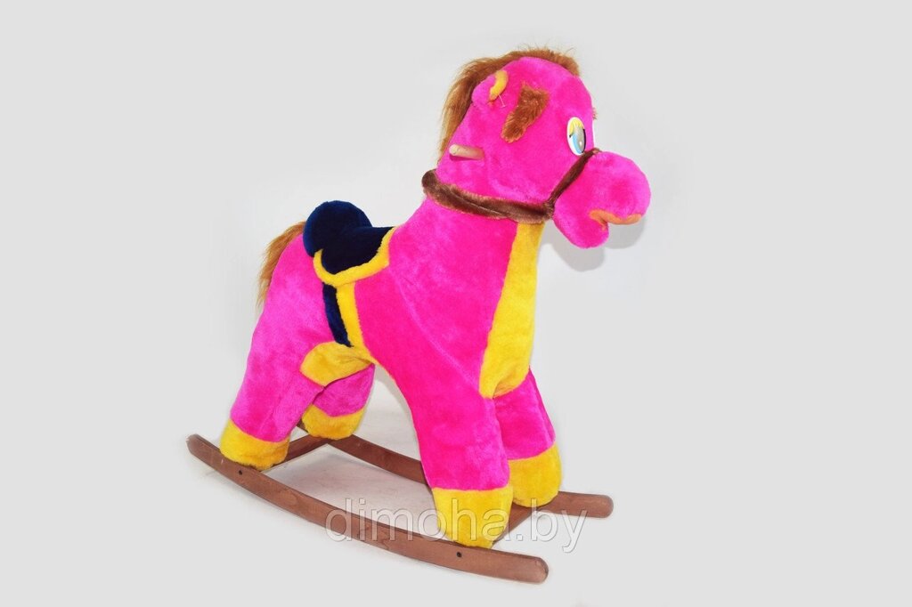 Конь-каталка набивной (розовый) от компании Интернет-магазин ДИМОХА - товары для семейного отдыха и детей в Минске - фото 1