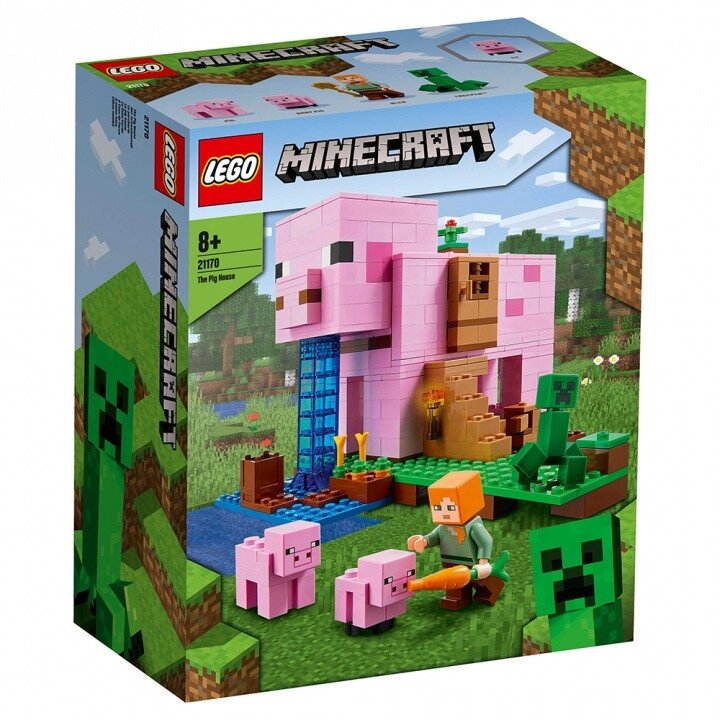 Конструктор LEGO Original Minecraft: Дом-свинья, арт. 21170 от компании Интернет-магазин ДИМОХА - товары для семейного отдыха и детей в Минске - фото 1
