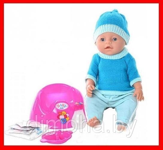 Кукла пупс арт. 8001-FR (в голубом) от компании Интернет-магазин ДИМОХА - товары для семейного отдыха и детей в Минске - фото 1