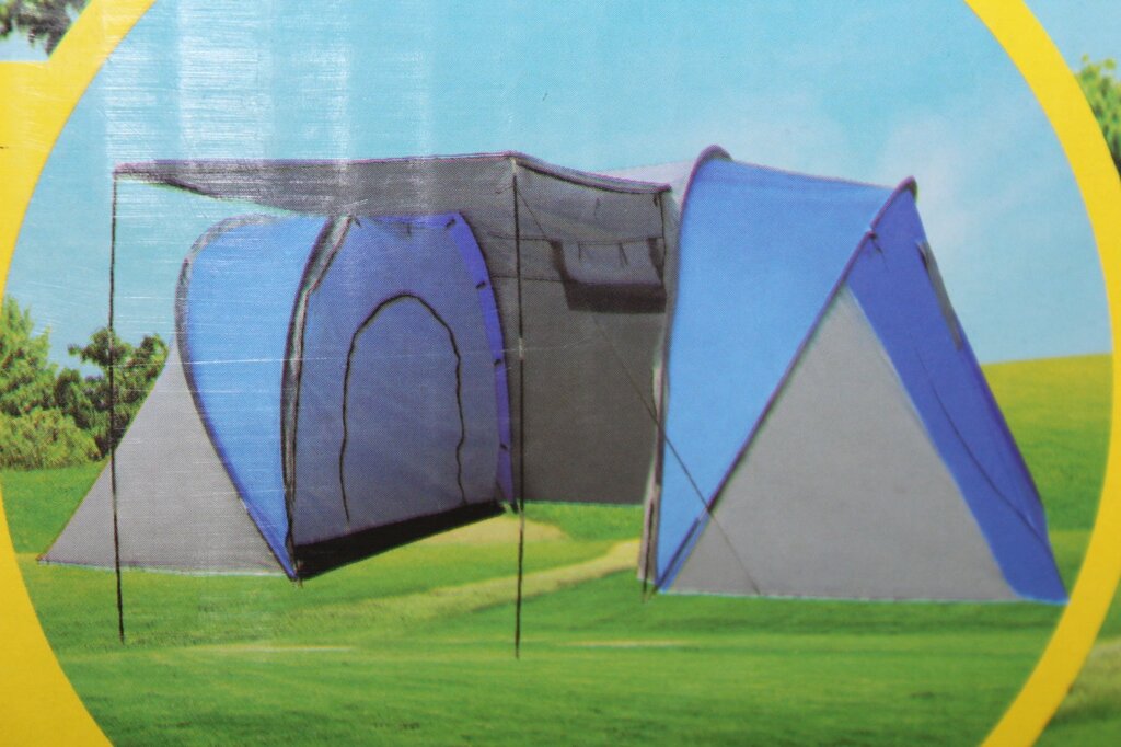 Палатка туристическая 4-хместная двухкомнатная 450х220х180, арт. 2788 от компании Интернет-магазин ДИМОХА - товары для семейного отдыха и детей в Минске - фото 1