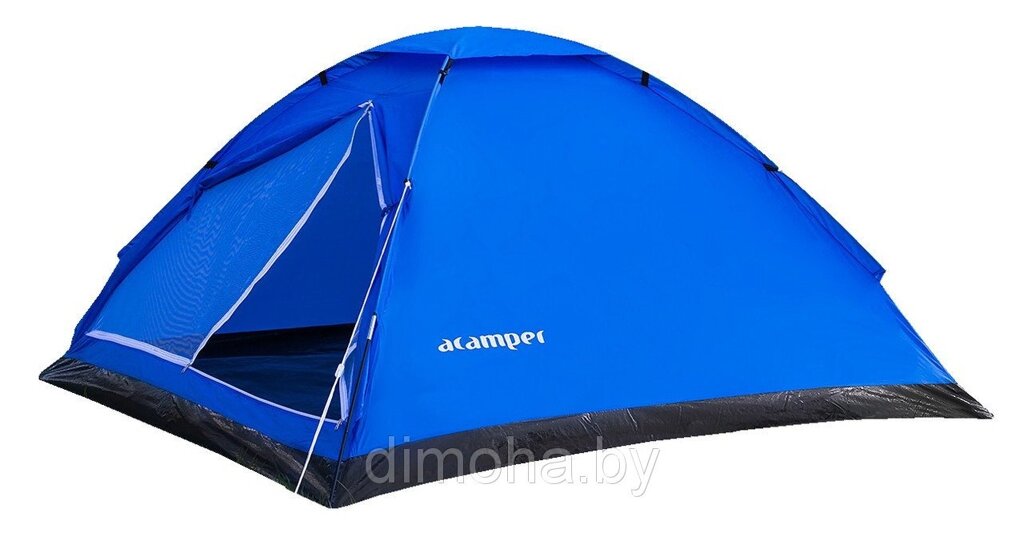 Палатка туристическая 4-местная ACAMPER Domepack 4, 2500 мм (200х200х110 см) от компании Интернет-магазин ДИМОХА - товары для семейного отдыха и детей в Минске - фото 1
