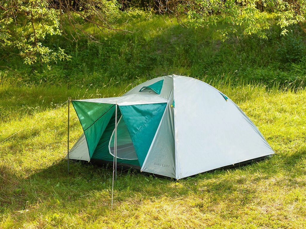 Палатка туристическая Acamper MONODOME XL green 4-х местная (210x240x130) от компании Интернет-магазин ДИМОХА - товары для семейного отдыха и детей в Минске - фото 1