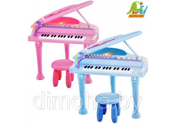 Пианино детское со стульчиком 3205А (розовое, голубое) от компании Интернет-магазин ДИМОХА - товары для семейного отдыха и детей в Минске - фото 1