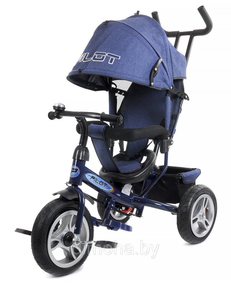 Велосипед детский трехколесный TRIKE PILOT PTA3 синий джинс- надувные колеса 12/10 - наличие