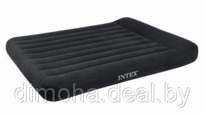 Надувной матрас кровать Intex152x203x30 (23) с подголовником - фото
