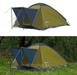Палатка туристическая 4-местная MONODOME 4 green (210х210х120 см)